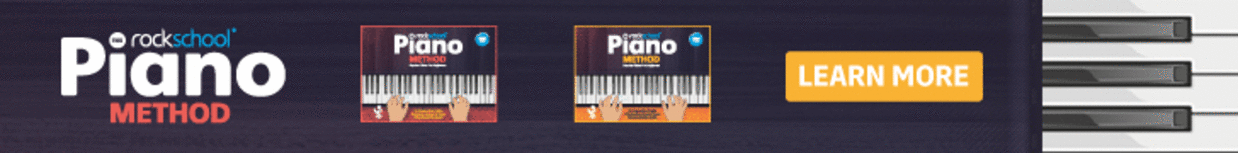 banner style image showing the cover of the piano method books